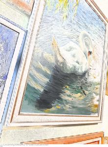 Картинка с лебедями в интерьер (фото)