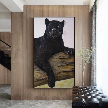 Картина маслом купить Глаз Дикой Природы - Черная Пантера качественные краски