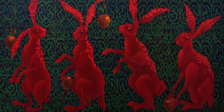 Красные кролики собирают золотые яблоки 06.12.23, 09:34:46