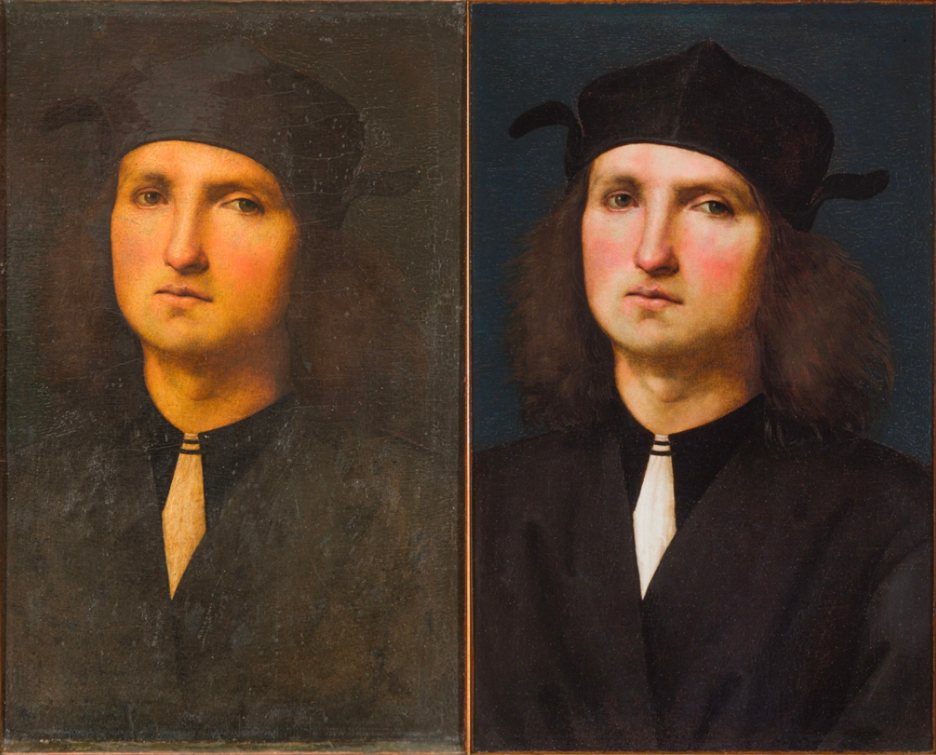Эрмитаж провел реставрацию редкого портрета Перуджино "Молодой человек"
