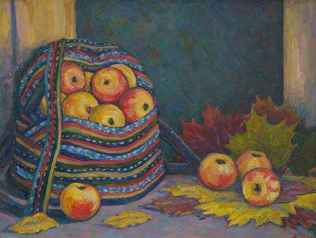 Рюкзак с яблоками
